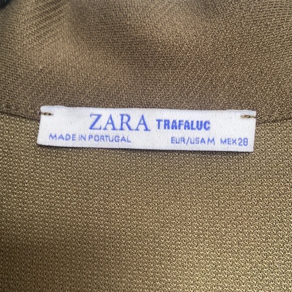 ZARA Dress Olive Green - Picture 4 of 6